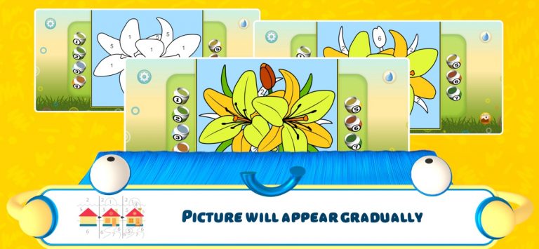 Раскрась по номерам — Цветы для iOS — скриншот 5