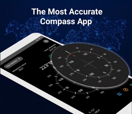 Compass: Direction Compass для Android — скриншот 1