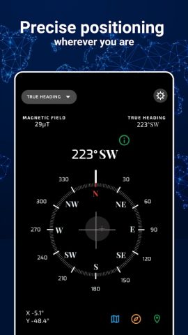Compass: Direction Compass для Android — скриншот 3