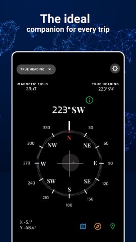 Compass: Direction Compass для Android — скриншот 4
