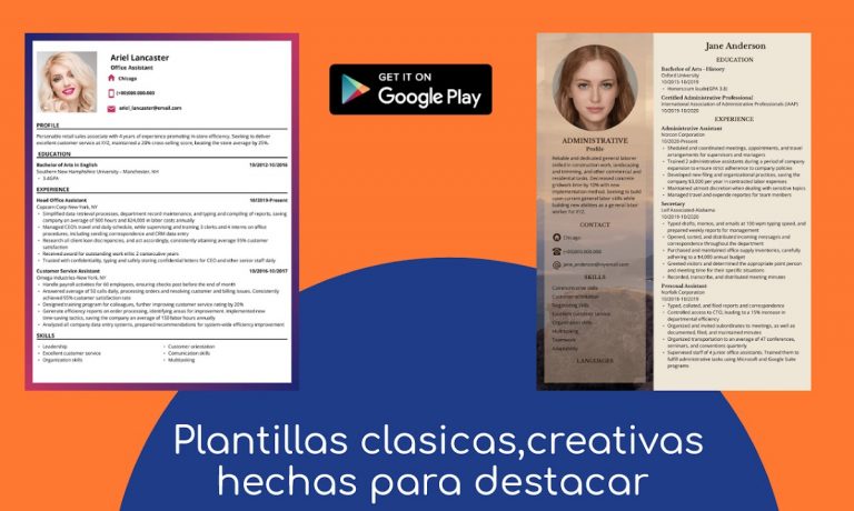 Currículum Vitae PDF для Android — скриншот 1