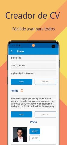 Currículum Vitae PDF для Android — скриншот 2
