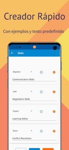 Currículum Vitae PDF для Android — скриншот 5