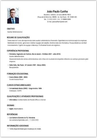 Curriculum Profissional для Android — скриншот 4