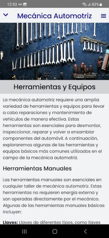 Curso de Mecánica Automotriz для Android — скриншот 3