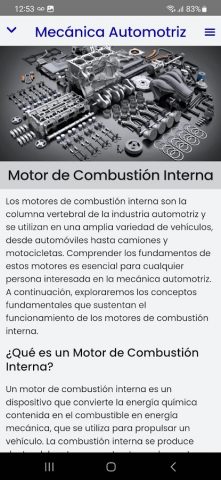 Curso de Mecánica Automotriz для Android — скриншот 4