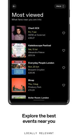 DICE: Live Shows для Android — скриншот 2
