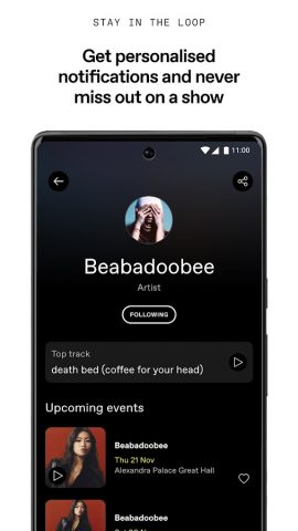 DICE: Live Shows для Android — скриншот 3