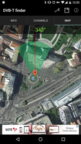 DVB-T finder для Android — скриншот 3