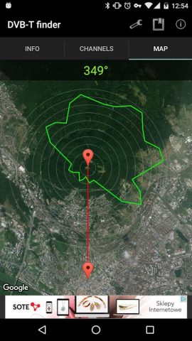 DVB-T finder для Android — скриншот 4