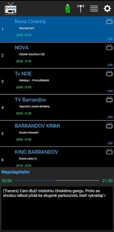 DVBT Televizor для Android — скриншот 2