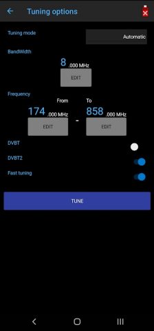 DVBT Televizor для Android — скриншот 3