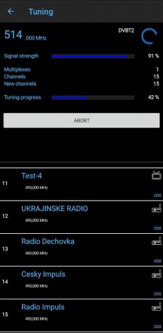 DVBT Televizor для Android — скриншот 4