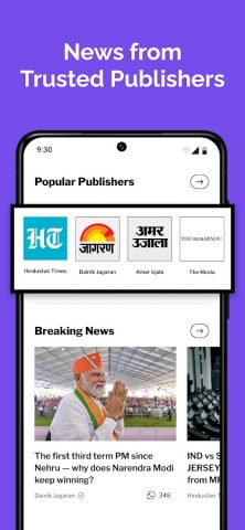 Dailyhunt — News & Magazines для Android — скриншот 2
