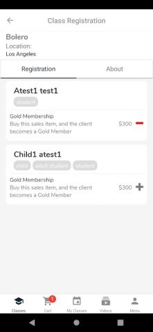 Dance Studio Manager для Android — скриншот 5