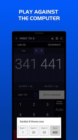 Darts Scoreboard для Android — скриншот 3