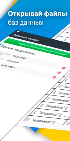 Database reader для Android — скриншот 1