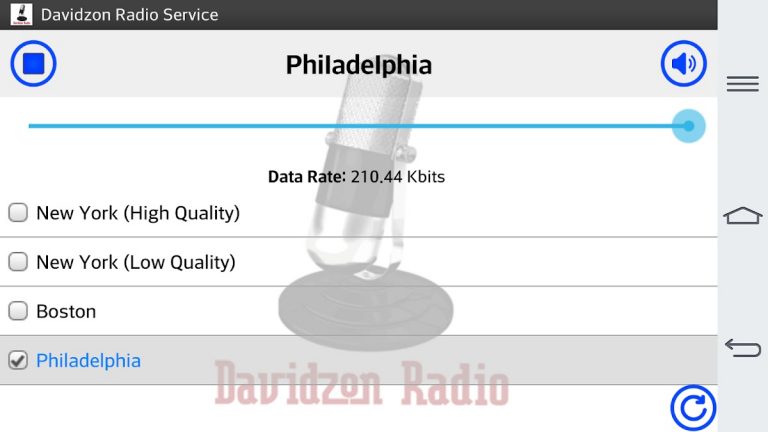Davidzon Radio для Android — скриншот 2