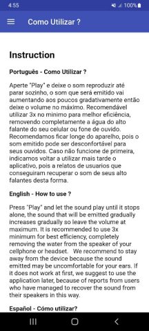 Desentupidor de Alto-Falante для Android — скриншот 4