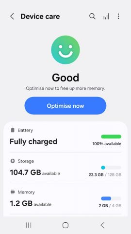 Device Care для Android — скриншот 1