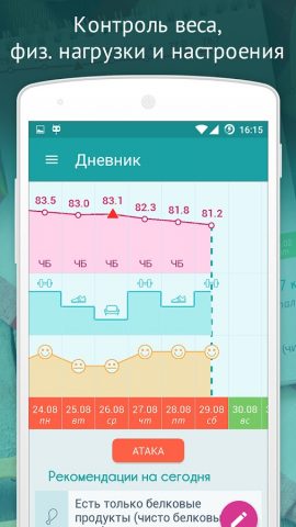 Диета Дюкан для Android — скриншот 2