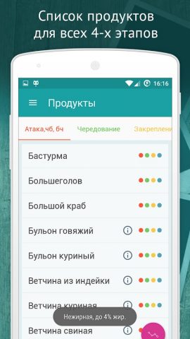 Диета Дюкан для Android — скриншот 5