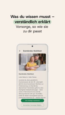 DoctorBox – Vorsorge App для Android — скриншот 3