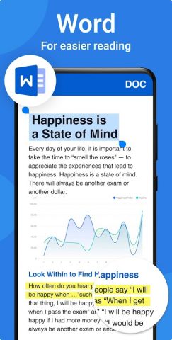 Документы: PDF, Word,Excel,PPT для Android — скриншот 3