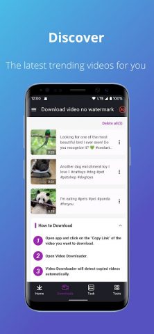 Download video no watermark для Android — скриншот 3