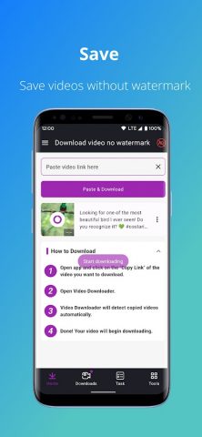 Download video no watermark для Android — скриншот 4