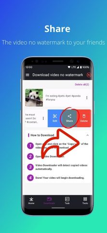 Download video no watermark для Android — скриншот 5