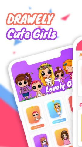Drawely — Как Рисовать девушек для Android — скриншот 3