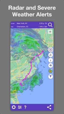 Drive Weather With Live Radar для Android — скриншот 4