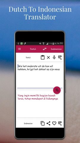 Dutch To Indonesian Translator для Android — скриншот 2