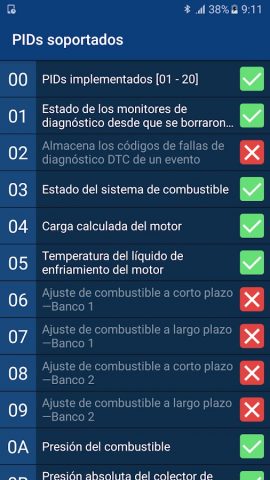 ELM327 Test для Android — скриншот 2