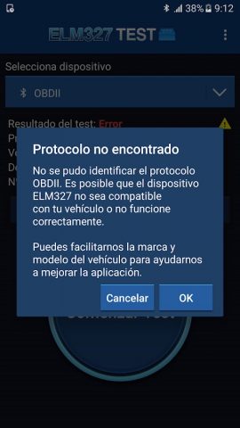 ELM327 Test для Android — скриншот 3
