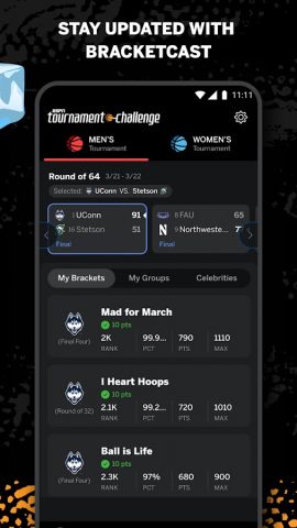 ESPN Tournament Challenge для Android — скриншот 5