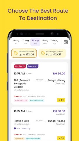 Easybook® Bus Train Ferry Tour для Android — скриншот 4