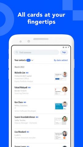 Eight: Business Card Manager для Android — скриншот 3