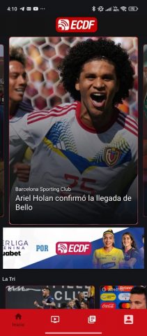 El Canal del Fútbol для Android — скриншот 1