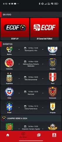 El Canal del Fútbol для Android — скриншот 2