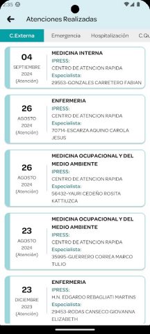 EsSalud Mi Consulta для Android — скриншот 4