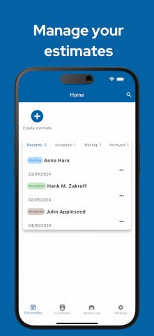Estimate maker, contractor app для Android — скриншот 1