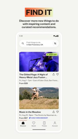 Eventbrite App для Android — скриншот 1