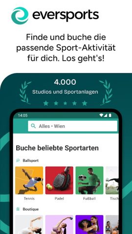 Eversports для Android — скриншот 1