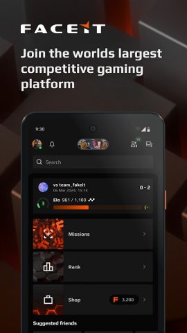 FACEIT: CS2 Command Centre для Android — скриншот 1