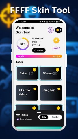 FFFF Skin Tools : GFX Max для Android — скриншот 1