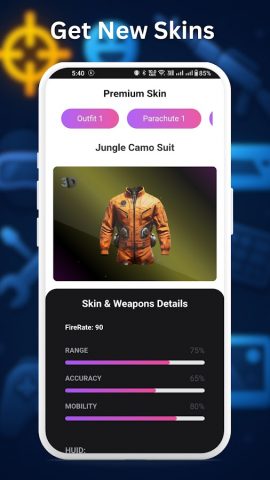 FFFF Skin Tools : GFX Max для Android — скриншот 5