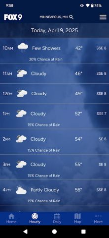 FOX 9 Weather – Radar & Alerts для Android — скриншот 2