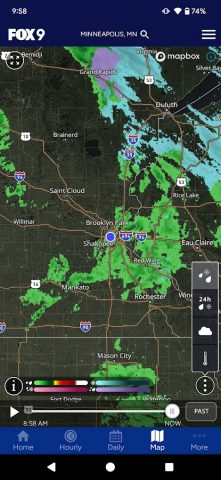 FOX 9 Weather – Radar & Alerts для Android — скриншот 4